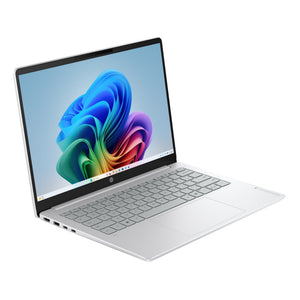 HP - OmniBook 3 - 14" 2K Touchscreen Laptop - Snapdragon X - 16GB Memory - 512GB SSD - Copilot+ PC - Glacier Silver
