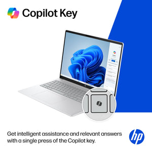 HP - OmniBook 3 - 16" 2K Touchscreen Laptop - AMD Ryzen 5 40 - 16GB Memory - 256GB SSD - Glacier Silver