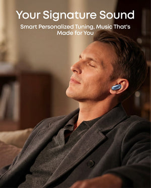 Anker - Soundcore Liberty 5 Pro Noise Cancelling Earbuds - with Guinness World Records-Certified Call Quality - Blue