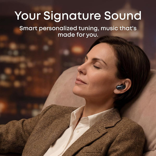 Anker - Soundcore Liberty 5 Pro Max True Wireless Noise Cancelling Bluetooth In-Ear Earbuds - Black