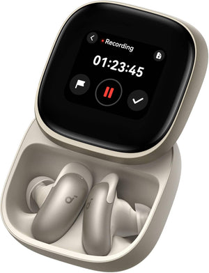 Anker - Soundcore Liberty 5 Pro Max Noise Cancelling Earbuds with AI-Note Taker Case - Gold