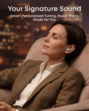 Anker - Soundcore Liberty 5 Pro Max Noise Cancelling Earbuds with AI-Note Taker Case - Gold