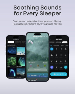 Soundcore - by Anker Sleep A30 Special Sleep Bluetooth In-Ear Earbuds Fall Asleep with Calm Soundscapes and Smart Noise Cancelling - Mist Lilac