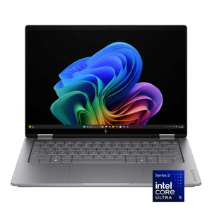 HP - OmniBook X Flip 2-in-1 - 14" 2K OLED Touchscreen Laptop - Intel Core Ultra 5 (2026) - 16GB Memory - 512GB SSD - Copilot+ - Meteor Silver