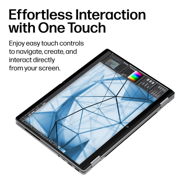 HP - OmniBook X Flip 2-in-1 - 14" 2K OLED Touchscreen Laptop - Intel Core Ultra 5 (2026) - 16GB Memory - 512GB SSD - Copilot+ - Meteor Silver