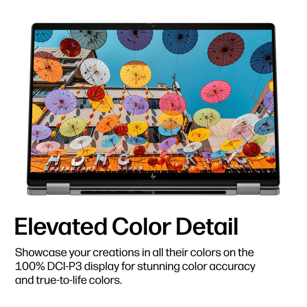 HP - OmniBook X Flip 2-in-1 - 14" 2K OLED Touchscreen Laptop - Intel Core Ultra 5 (2026) - 16GB Memory - 512GB SSD - Copilot+ - Meteor Silver