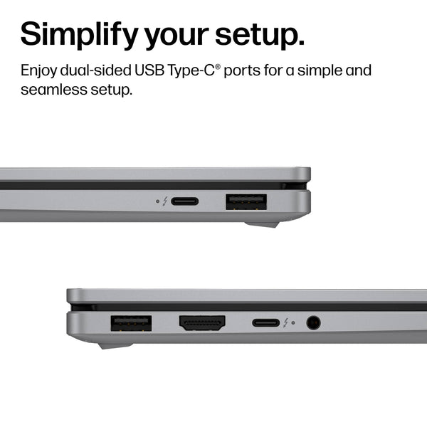 HP - OmniBook X Flip 2-in-1 - 14" 2K OLED Touchscreen Laptop - Intel Core Ultra 5 (2026) - 16GB Memory - 512GB SSD - Copilot+ - Meteor Silver