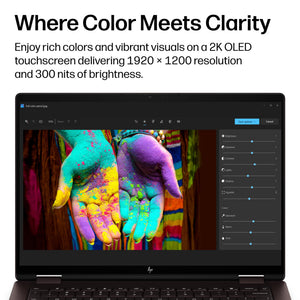HP - OmniBook X Flip 2-in-1 - 14" 2K OLED Touchscreen Laptop - AMD Ryzen AI 5 430 (2026) - 16GB Memory - 512GB SSD - Copilot+ - Deep Espresso