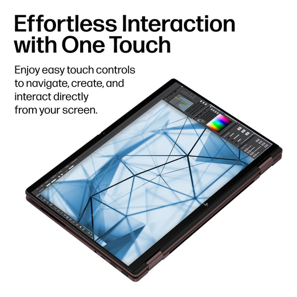 HP - OmniBook X Flip 2-in-1 - 14" 2K OLED Touchscreen Laptop - AMD Ryzen AI 5 430 (2026) - 16GB Memory - 512GB SSD - Copilot+ - Deep Espresso