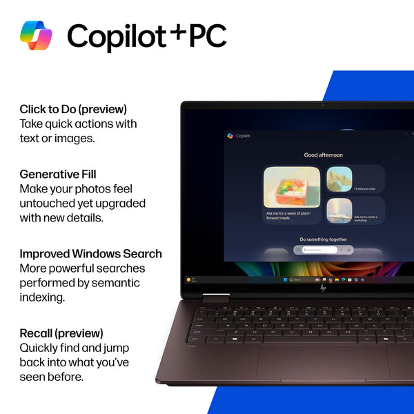 HP - OmniBook X Flip 2-in-1 - 14" 2K OLED Touchscreen Laptop - AMD Ryzen AI 5 430 (2026) - 16GB Memory - 512GB SSD - Copilot+ - Deep Espresso