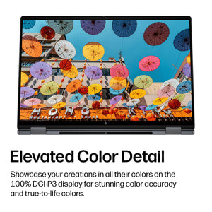 HP - OmniBook X Flip 2-in-1 - 16" 2K OLED Touchscreen Laptop - Intel Core Ultra 5 (2026) - 16GB Memory - 512GB SSD - Copilot+ - Eclipse Gray