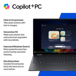HP - OmniBook X Flip 2-in-1 - 16" 2K OLED Touchscreen Laptop - Intel Core Ultra 5 (2026) - 16GB Memory - 512GB SSD - Copilot+ - Eclipse Gray