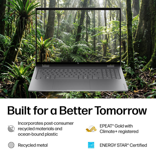 HP - OmniBook X Flip 2-in-1 - 16" 2K Touchscreen Laptop - AMD Ryzen AI 5 430 (2026) - 16GB Memory - 512GB SSD - Copilot+ PC - Meteor Silver