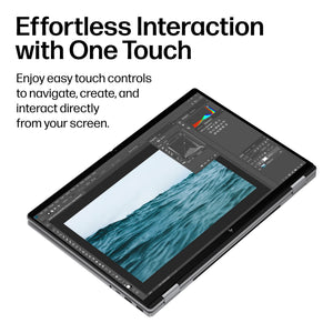 HP - OmniBook X Flip 2-in-1 - 16" 2K OLED Touchscreen Laptop - AMD Ryzen AI 7 445 (2026) - 16GB Memory - 1TB SSD - Copilot+ - Meteor Silver
