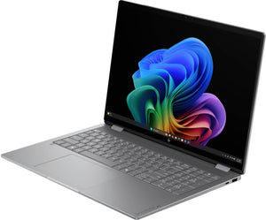 HP - OmniBook X Flip 2-in-1 - 16" 2K OLED Touchscreen Laptop - AMD Ryzen AI 7 445 (2026) - 16GB Memory - 1TB SSD - Copilot+ - Meteor Silver