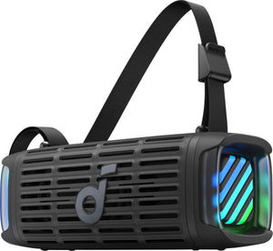 Soundcore - by Anker Boom 3i Rugged Outdoor Portable Bluetooth Speaker, IP68 Waterproof, Floating, 50W, 16H Playtime - Black