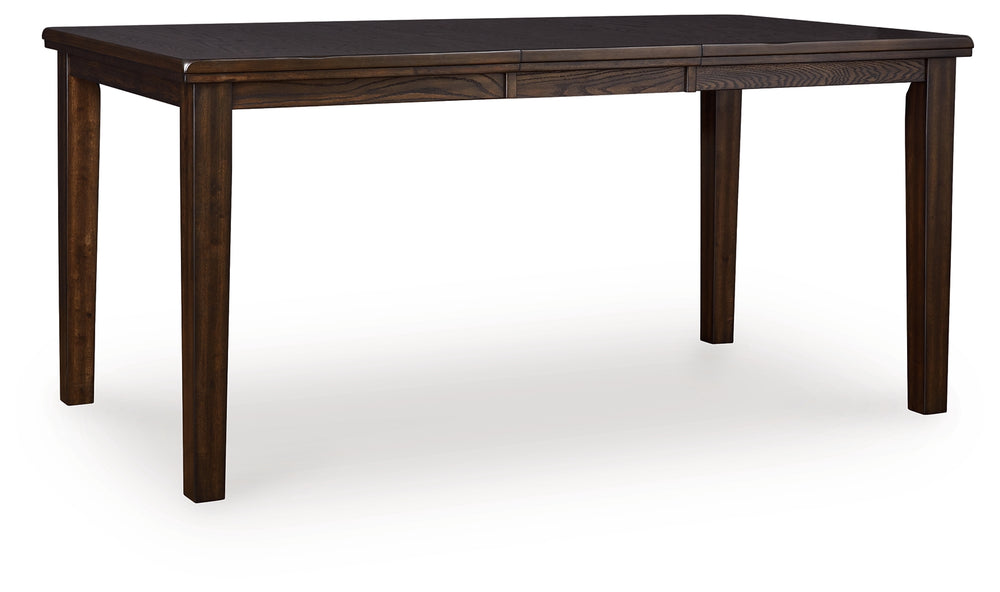 Haddigan - 7 Pc. - Dining Set - Counter Butterfly Ext. Table & 6 Uph Barstools