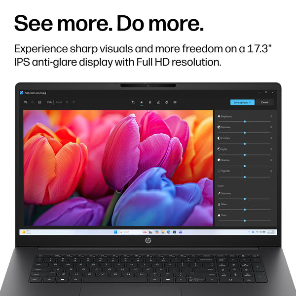 HP - OmniBook 3 17.3" Full HD Laptop - Intel Core Ultra 7 (2025) - 16GB Memory - 512GB SSD - Mica Silver