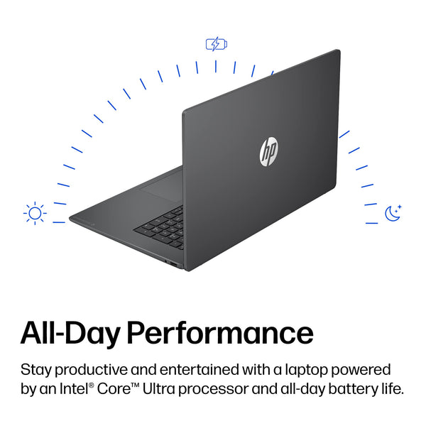 HP - OmniBook 3 17.3" Full HD Laptop - Intel Core Ultra 7 (2025) - 16GB Memory - 512GB SSD - Mica Silver
