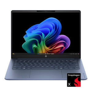 HP - OmniBook 3 - 14" 2K OLED Laptop - Snapdragon X - 16GB Memory - 512GB SSD - Copilot+ PC - Starlit Blue