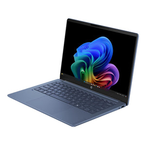 HP - OmniBook 3 - 14" 2K OLED Laptop - Snapdragon X - 16GB Memory - 512GB SSD - Copilot+ PC - Starlit Blue