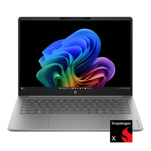 HP - OmniBook 3 - 14" 2K OLED Laptop - Snapdragon X - 16GB Memory - 256GB SSD - Copilot+ PC - Nouvelle Silver