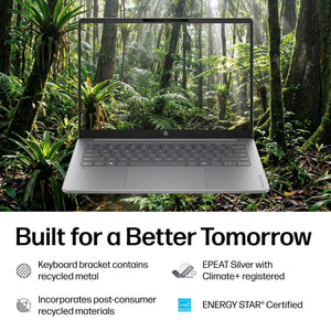 HP - OmniBook 3 - 14" 2K OLED Laptop - Snapdragon X - 16GB Memory - 256GB SSD - Copilot+ PC - Nouvelle Silver