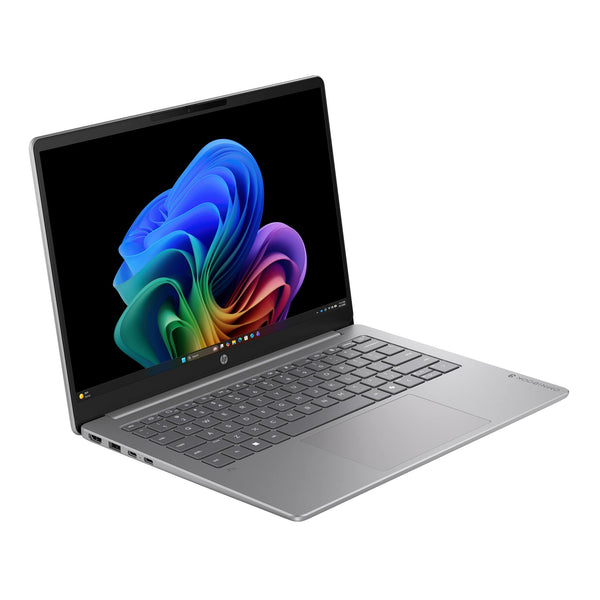 HP - OmniBook 3 - 14" 2K OLED Laptop - Snapdragon X (8-Core CPU) - 16GB Memory - 512GB SSD - Copilot+ - 41+ Hrs Battery Life¹ - Nouvelle Silver