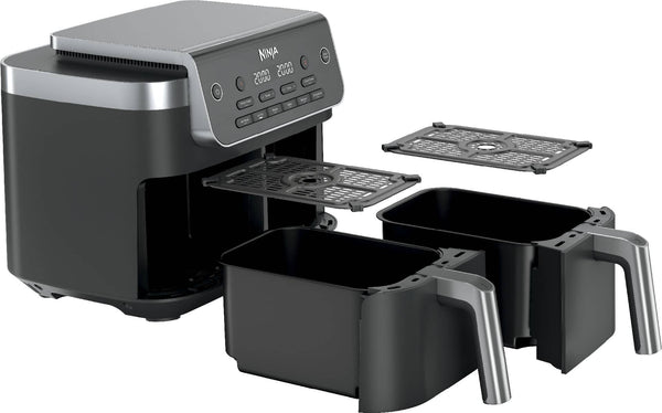Ninja - DualZone 6-in-1 8-QT Dual Air Fryer - Black