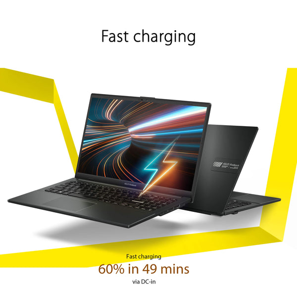 ASUS - Vivobook Go 15 15.6" FHD Laptop - AMD Ryzen 5 40 - 16GB Memory - 512GB Storage - Mixed Black