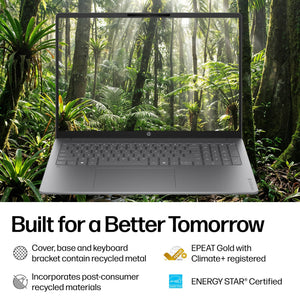 HP - OmniBook 5 - 16" 2K Touchscreen Laptop - AMD Ryzen AI 5 330 (2025) - 16GB Memory - 512GB SSD - Copilot+ PC - Meteor Silver