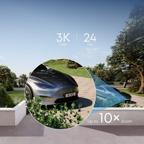 eufy - Video Doorbell S4 Max with Chime, AI Tracking, 3K Wireless Doorbell Camera, 180° Wide View, No Monthly Fee - Black