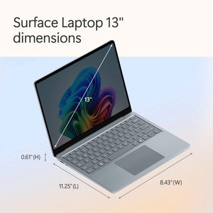Microsoft - Surface Laptop - 13" 2K Touchscreen - Snapdragon X Plus 2025 - 16GB - 512GB Storage - Copilot+ PC - Ocean