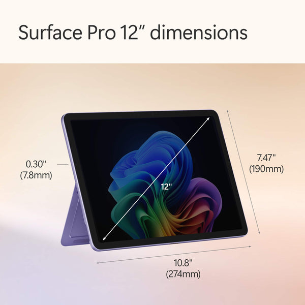 Microsoft - Surface Pro - Copilot+ PC - 12" Touchscreen - Snapdragon X Plus - 16GB Memory - 512GB UFS - Device Only - Violet