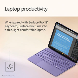 Microsoft - Surface Pro - Copilot+ PC - 12" Touchscreen - Snapdragon X Plus - 16GB Memory - 512GB UFS - Device Only - Violet