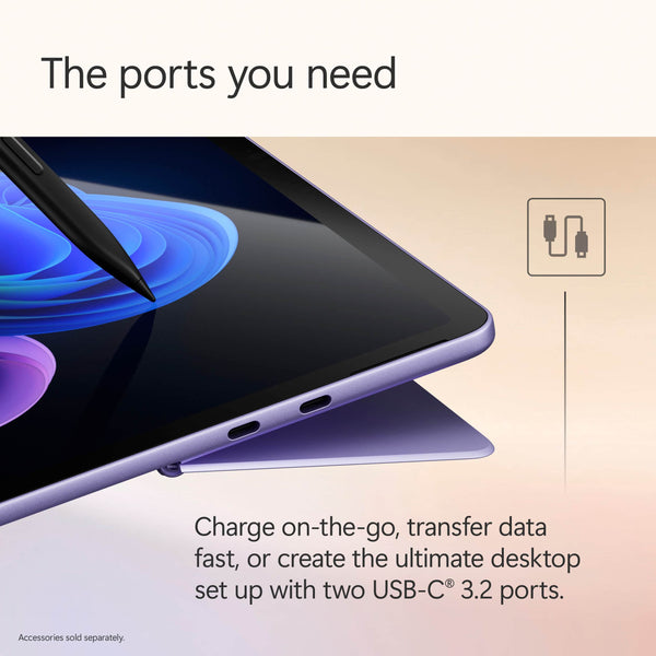 Microsoft - Surface Pro - Copilot+ PC - 12" Touchscreen - Snapdragon X Plus - 16GB Memory - 512GB UFS - Device Only - Violet