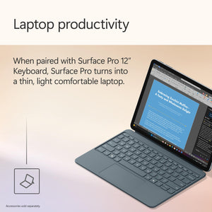 Microsoft - Surface Pro - Copilot+ PC - 12" Touchscreen - Snapdragon X Plus - 16GB Memory - 512GB UFS - Device Only - Ocean