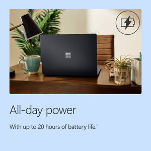 Microsoft - Surface Laptop - 13.8" 2K Touchscreen - Snapdragon X2 Plus (10 Core) 2026 - 16GB - 512GB Storage - Black