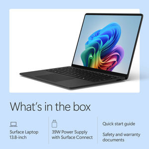 Microsoft - Surface Laptop - 13.8" 2K Touchscreen - Snapdragon X2 Plus (10 Core) 2026 - 16GB - 512GB Storage - Black