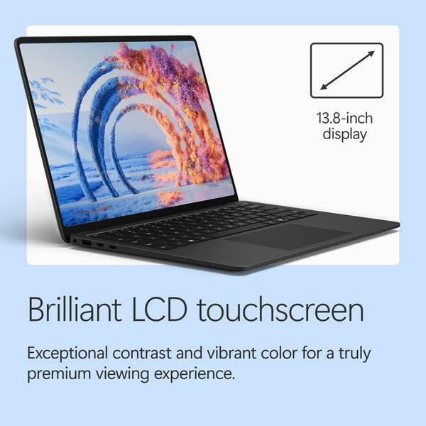Microsoft - Surface Laptop - 13.8" 2K Touchscreen - Snapdragon X2 Plus (10 Core) 2026 - 16GB - 512GB Storage - Black