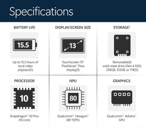 Microsoft - Surface Pro - 13" Touchscreen - Snapdragon X2 Plus (10 Core) 2026 - 16GB Memory - 256GB SSD - Device Only - Platinum