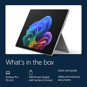 Microsoft - Surface Pro - 13" Touchscreen - Snapdragon X2 Plus (10 Core) 2026 - 16GB Memory - 256GB SSD - Device Only - Platinum