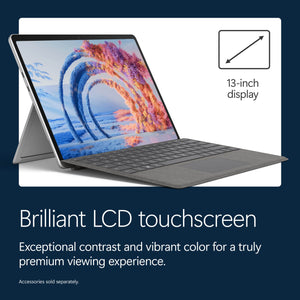 Microsoft - Surface Pro - 13" Touchscreen - Snapdragon X2 Plus (10 Core) 2026 - 16GB Memory - 256GB SSD - Device Only - Platinum