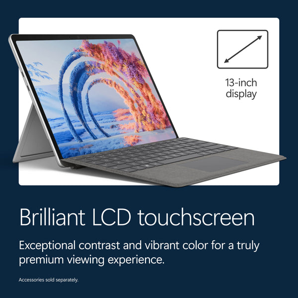 Microsoft - Surface Pro - 13" Touchscreen - Snapdragon X2 Plus (10 Core) 2026 - 16GB Memory - 256GB SSD - Device Only - Platinum