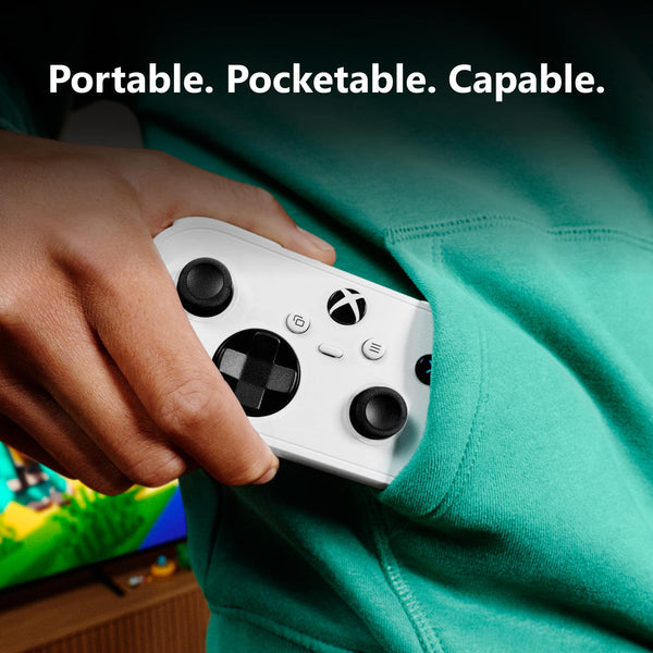 Microsoft - XBOX Nano Wireless Controller for XBOX Series X, XBOX Series S, XBOX One, PCs, and Cloud-Enabled Devices - Robot White