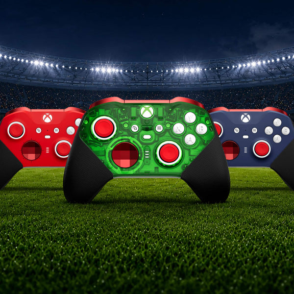 Microsoft - Xbox Elite Series 2 Core Wireless Controller for Xbox Series X, Xbox Series S, Xbox One, PCs, and Cloud-Enabled Devices - Green and Red