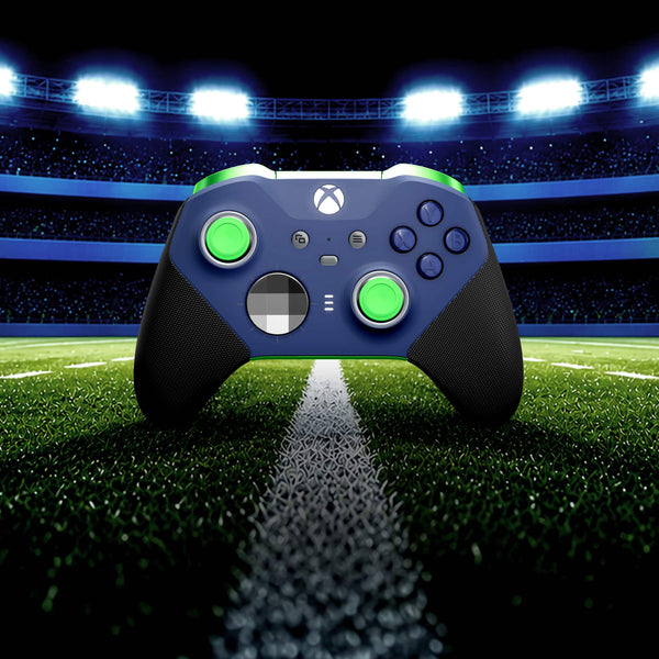 Microsoft - XBOX Elite Series 2 Core Wireless Controller for XBOX Series X, XBOX Series S, XBOX One, PCs, and Cloud-Enabled Devices - Green and Blue