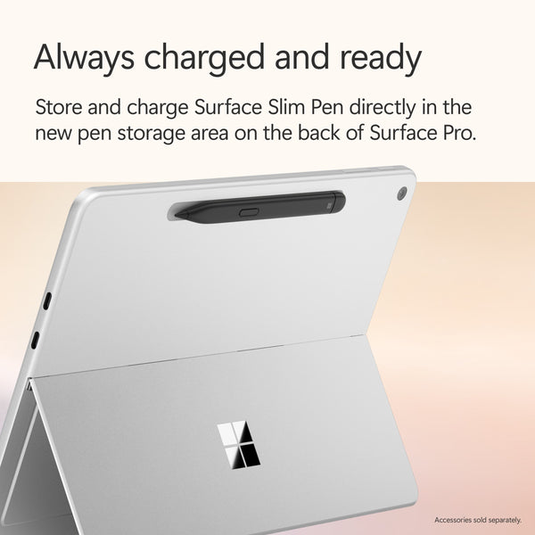 Microsoft - Surface Pro - 12" Touchscreen - Snapdragon X Plus (8 Core) - 8GB Memory - 256GB UFS - Device Only - Platinum