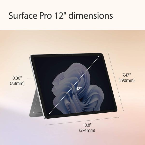 Microsoft - Surface Pro - 12" Touchscreen - Snapdragon X Plus (8 Core) - 8GB Memory - 256GB UFS - Device Only - Platinum