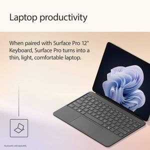 Microsoft - Surface Pro - 12" Touchscreen - Snapdragon X Plus (8 Core) - 8GB Memory - 256GB UFS - Device Only - Platinum